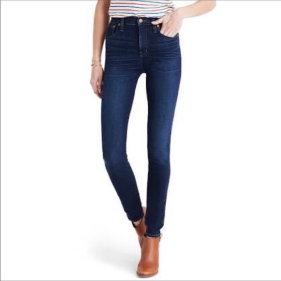 Madewell Denim - Madewell Dark Wash  10” High Rise Skinny Jeans 27